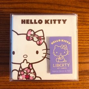 NWT Liberty Hello Kitty Memo Pad and Pen in Box